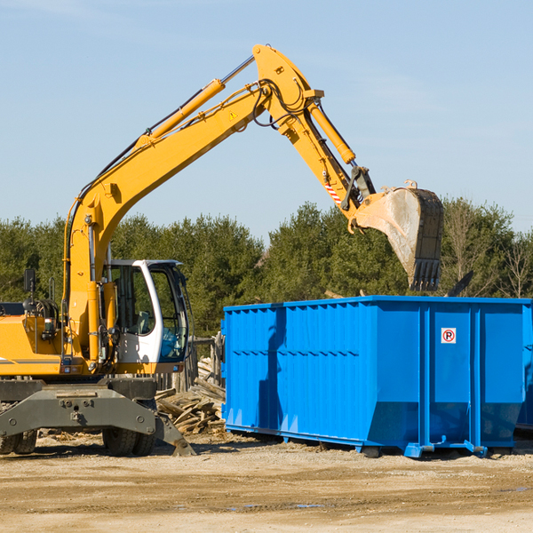 what are the rental fees for a residential dumpster in Whittier NC